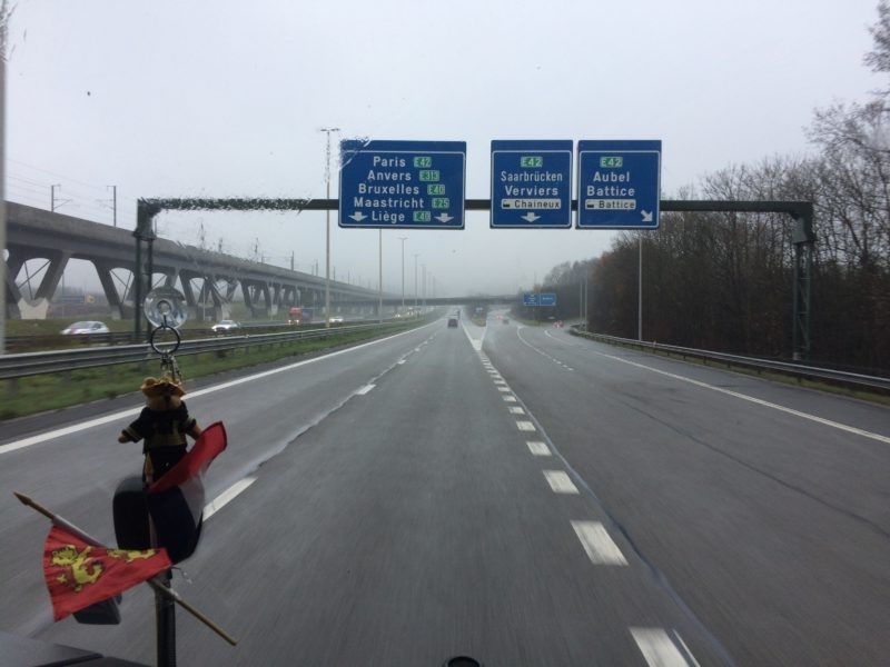 Les autoroutes belges.